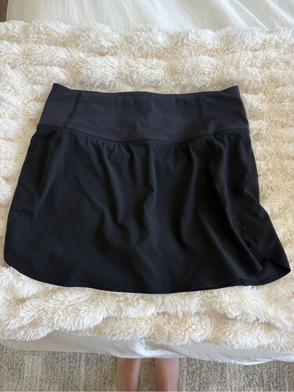 Athleta Black Mini Skirt - Stretch Activewear Skort - Picture 3 of 5
